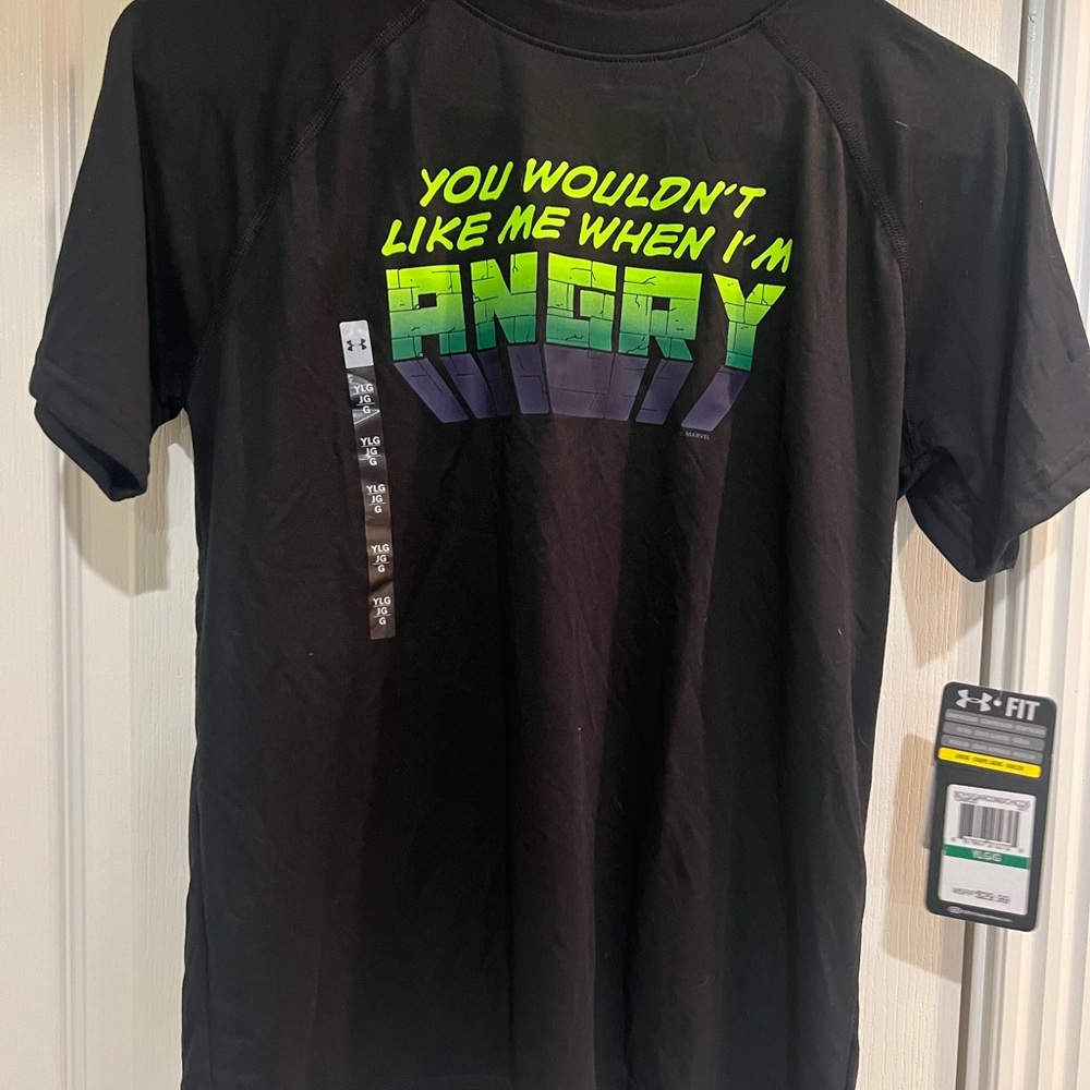 NWT Boys Under Armour Hulk Tshirt Size Large